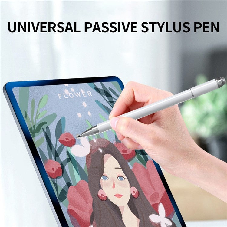 Universal Passive Stylus Pen Capacitive Pen Sensitive Touch Smooth Writing for Android iOS Systems - White