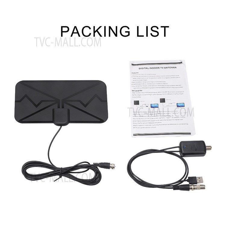 Amplified DVB-T HD Digital TV Antenna Long 3600 Miles Range Reception 4K Indoor Outdoor Antenna with Amplifier Signal