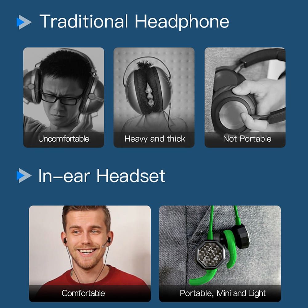 (Type-C) G5 PC Gaming Headset Earphone Headphone With - Red Type-C - UNIQKART