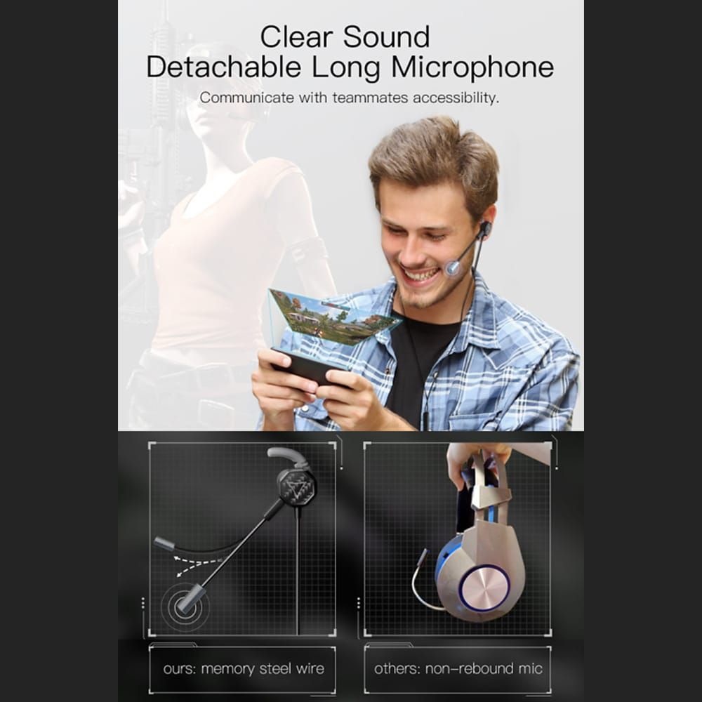 (Type-C) G5 PC Gaming Headset Earphone Headphone With - Red Type-C - UNIQKART