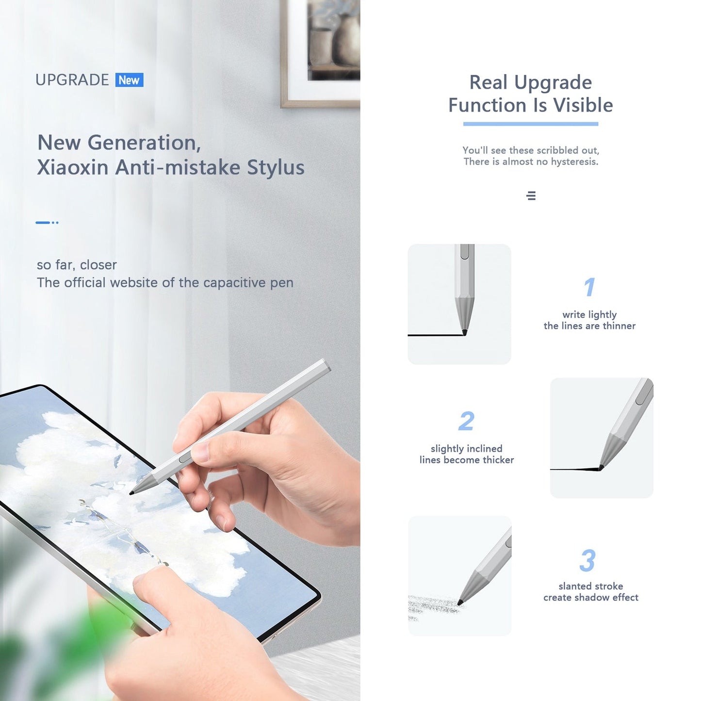 WR18 4096 Micro USB Pressure-Sensitive Stylus Pen(Black)