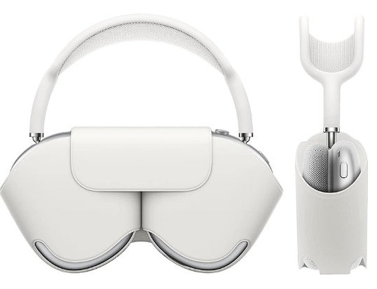 Uniqkart for Apple Airpods Max Storage Bag Bluetooth Earphone Sleeve Case Anti-scratch Cover - White