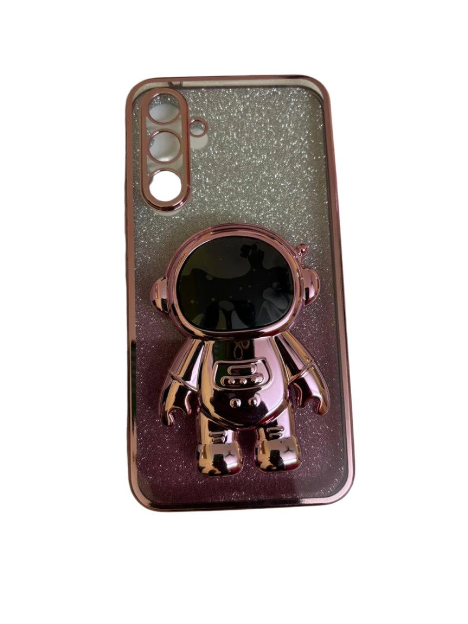 For Samsung Galaxy A54 5G Astronaut Kickstand Phone Case PC+TPU Anti-scratch Phone Cover - Pink