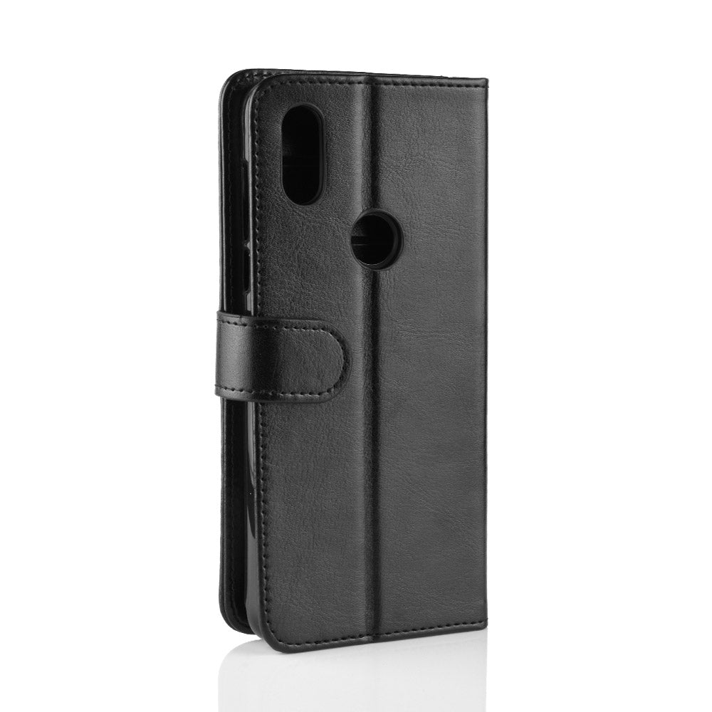 R64 Texture Single Fold Horizontal Flip Leather Case for Xiaomi Mi Mix 3, with Holder & Card Slots & Wallet (Black)
