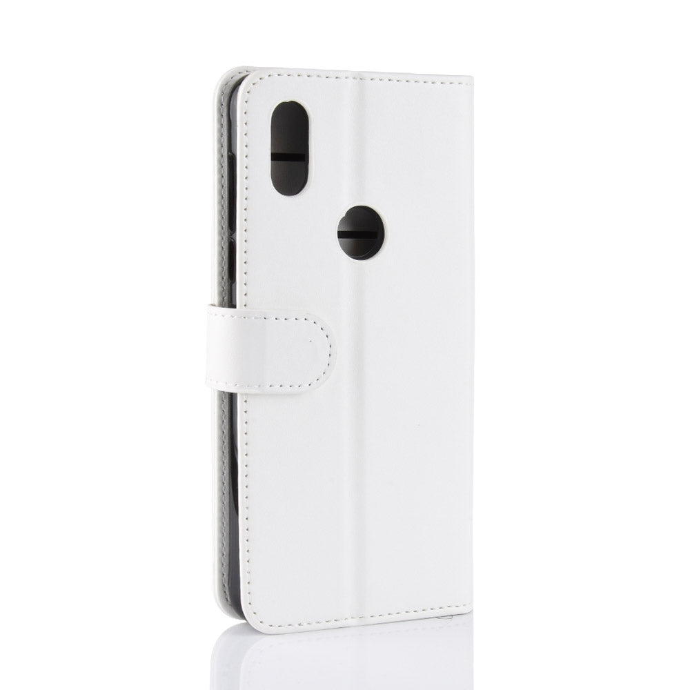 R64 Texture Single Fold Horizontal Flip Leather Case for Xiaomi Mi Mix 3, with Holder & Card Slots & Wallet (White)