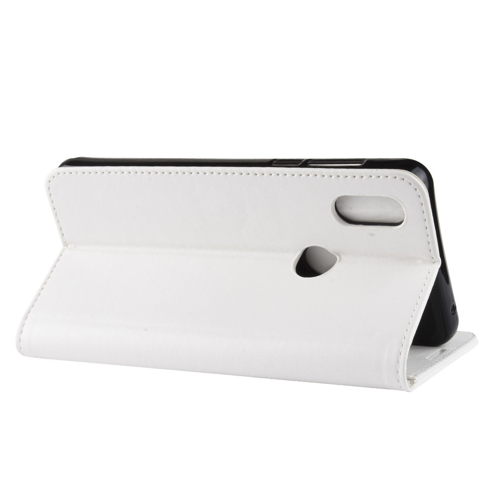 R64 Texture Single Fold Horizontal Flip Leather Case for Xiaomi Mi Mix 3, with Holder & Card Slots & Wallet (White)