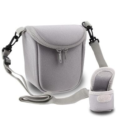 Soft Neoprene Camera Cover Bag with Strap (LightGray)
