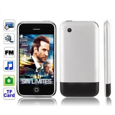 3.0 inch Touch screen 4GB MP4 Player with TF Card Slot, Support FM Radio, Games (Silver)