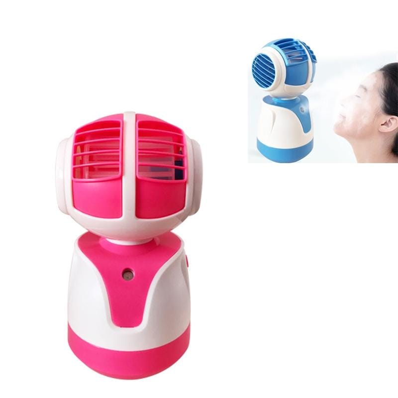 USB Leafless Fan Mini Office Desk Cooling Fan (Red)