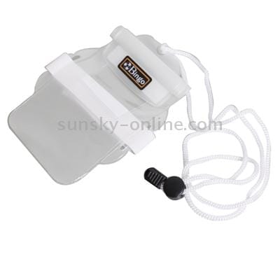 Bingo Waterproof Bag for Digital Camera, iPhone 4 / 3GS / 3G and Other Similar Size Mobile Phones , White (Blue)
