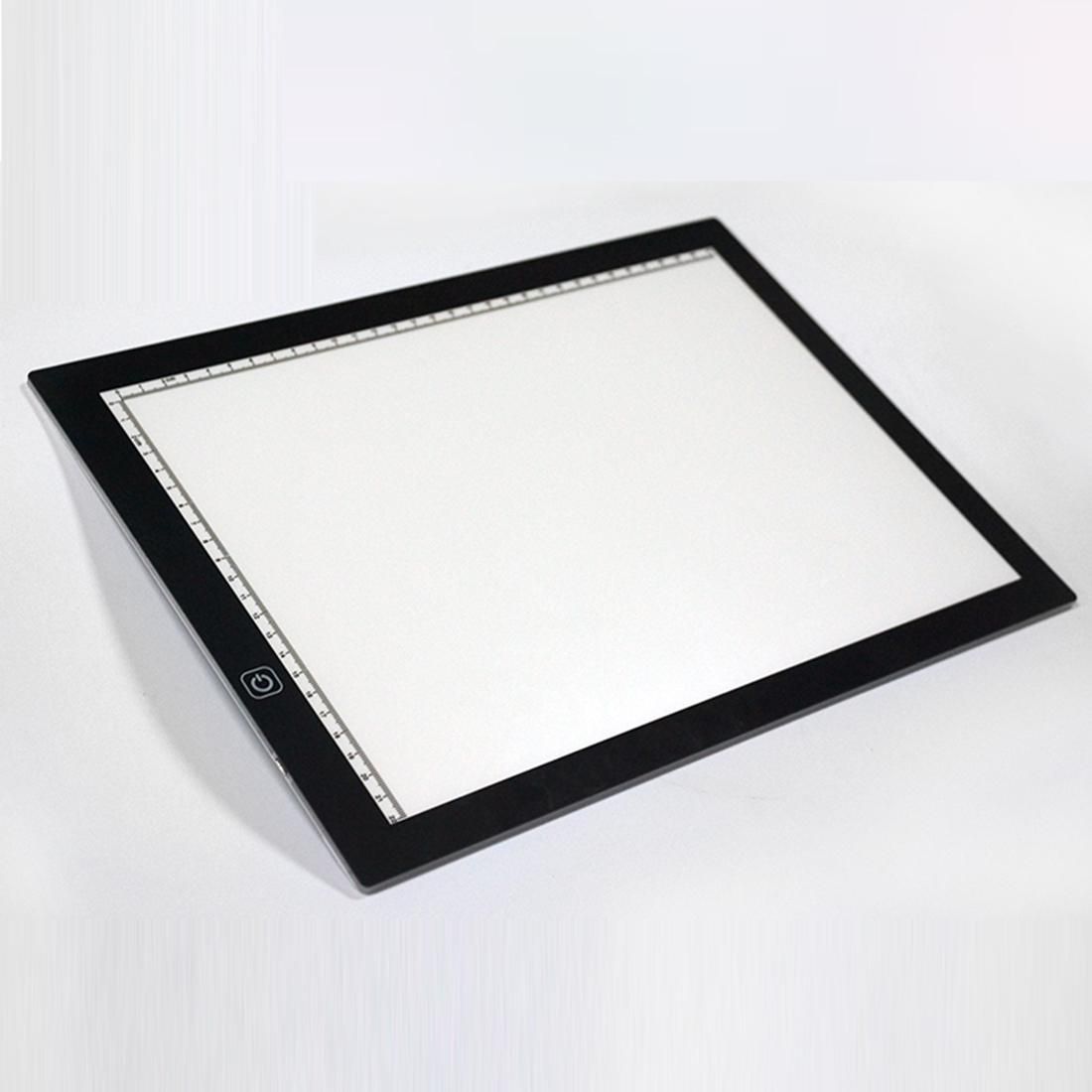 5W 5V LED Stepless Brightness Adjustable A4 Acrylic Copy Boards Anime Sketch Drawing Sketchpad with Scale