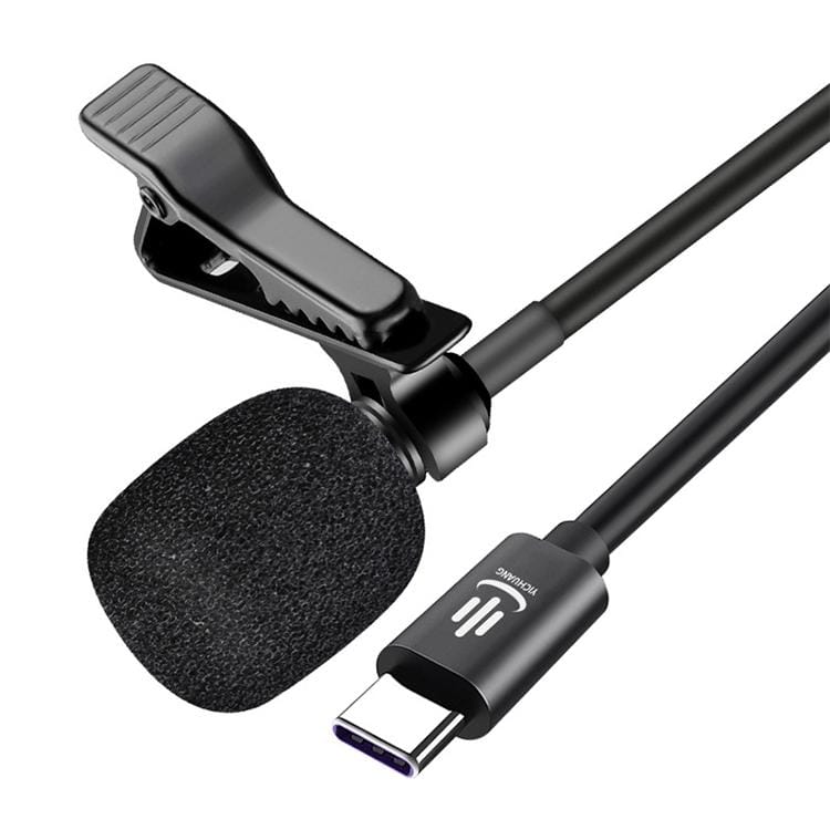 YICHUANG YC-LM10 USB-C / Type-C Intelligent Noise Reduction Condenser Lavalier Microphone, Cable Length: 1.5m