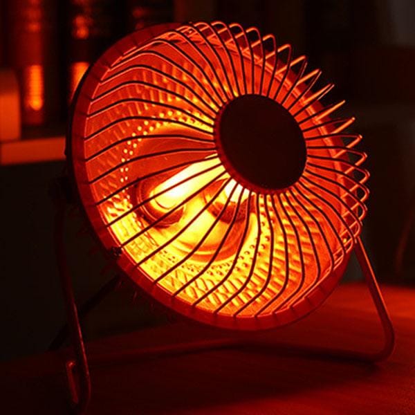 4.0 inch Winter Warm Portable Mini Electric Hand Feet Heater Quartz Tube Warmer, Random Color Delivery