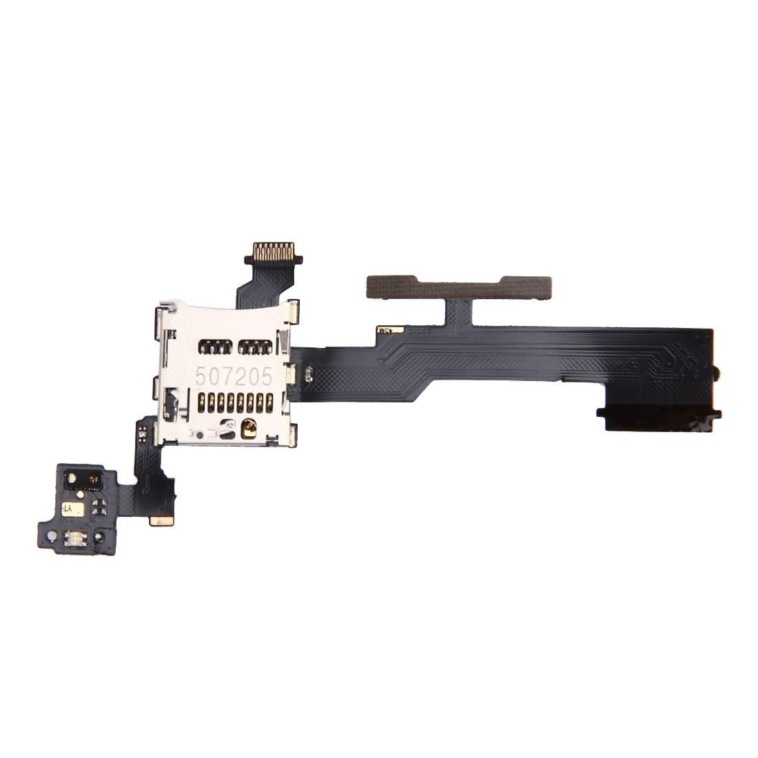 Volume Control Button & SD Memory Card Slot Flex Cable for HTC One M8