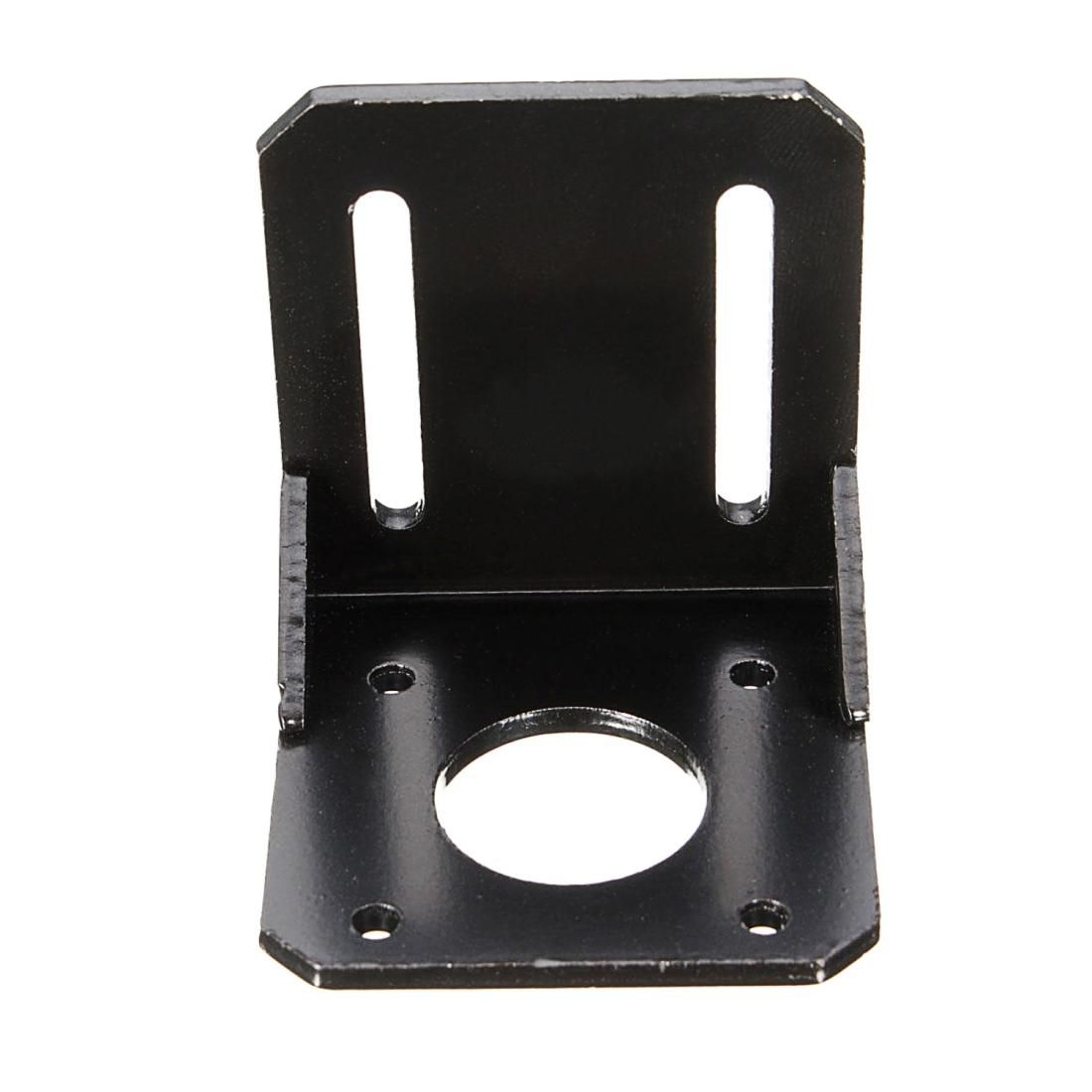 LDTR-WG0262 42MM NEMA17 Stepper Motor Alloy Steel Mounting Bracket with 5x5x5cm Screws for 3D Printer (Black)