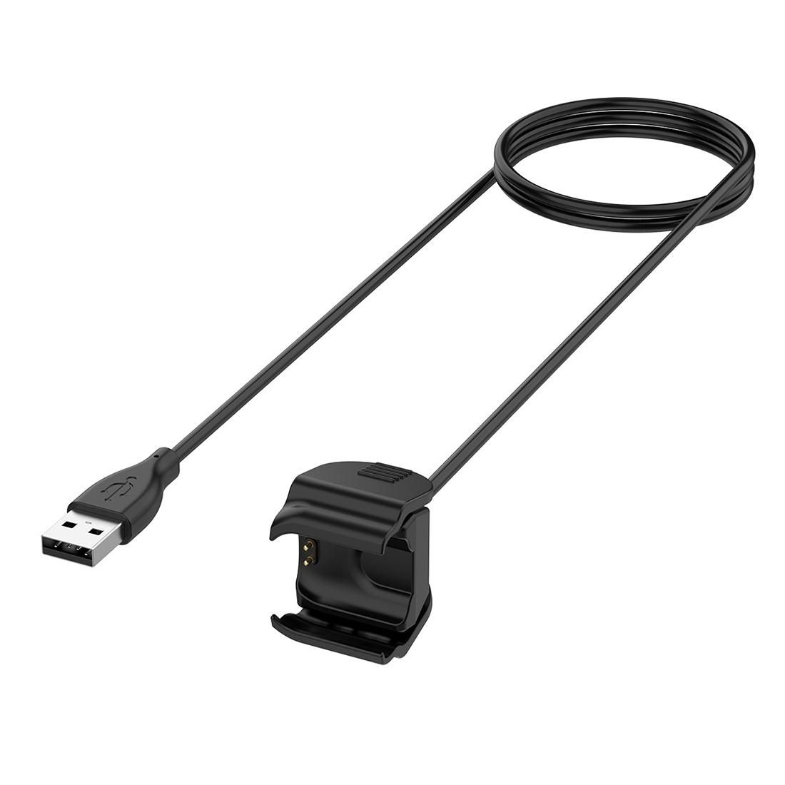 USB Fast Charging Replacement Charger Cable for Xiaomi Band 5, Cable Length:1m (Black)