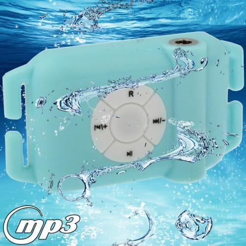 8GB Waterproof Swimmer USB MP3 Player with Earphone and FM Radio Function , Baby Blue (Baby Blue)
