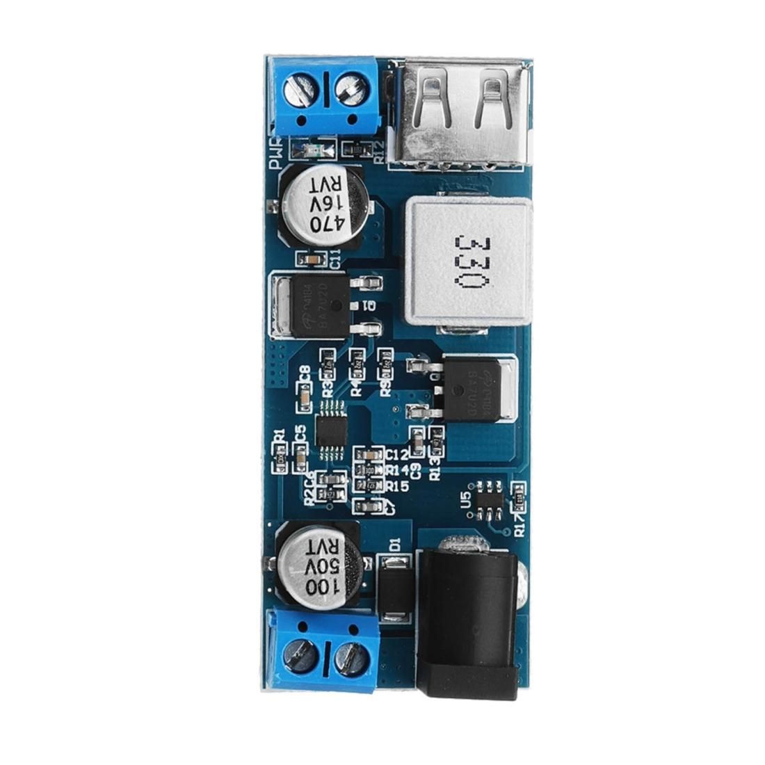 LDTR-WG0200 24V / 12V To 5V 5A DC-DC Buck Power Module Step Down Module Power Converter (Blue)