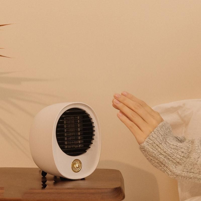 Home Desktop Mini Silent Dormitory Office Portable Heater CN Plug (Pink)