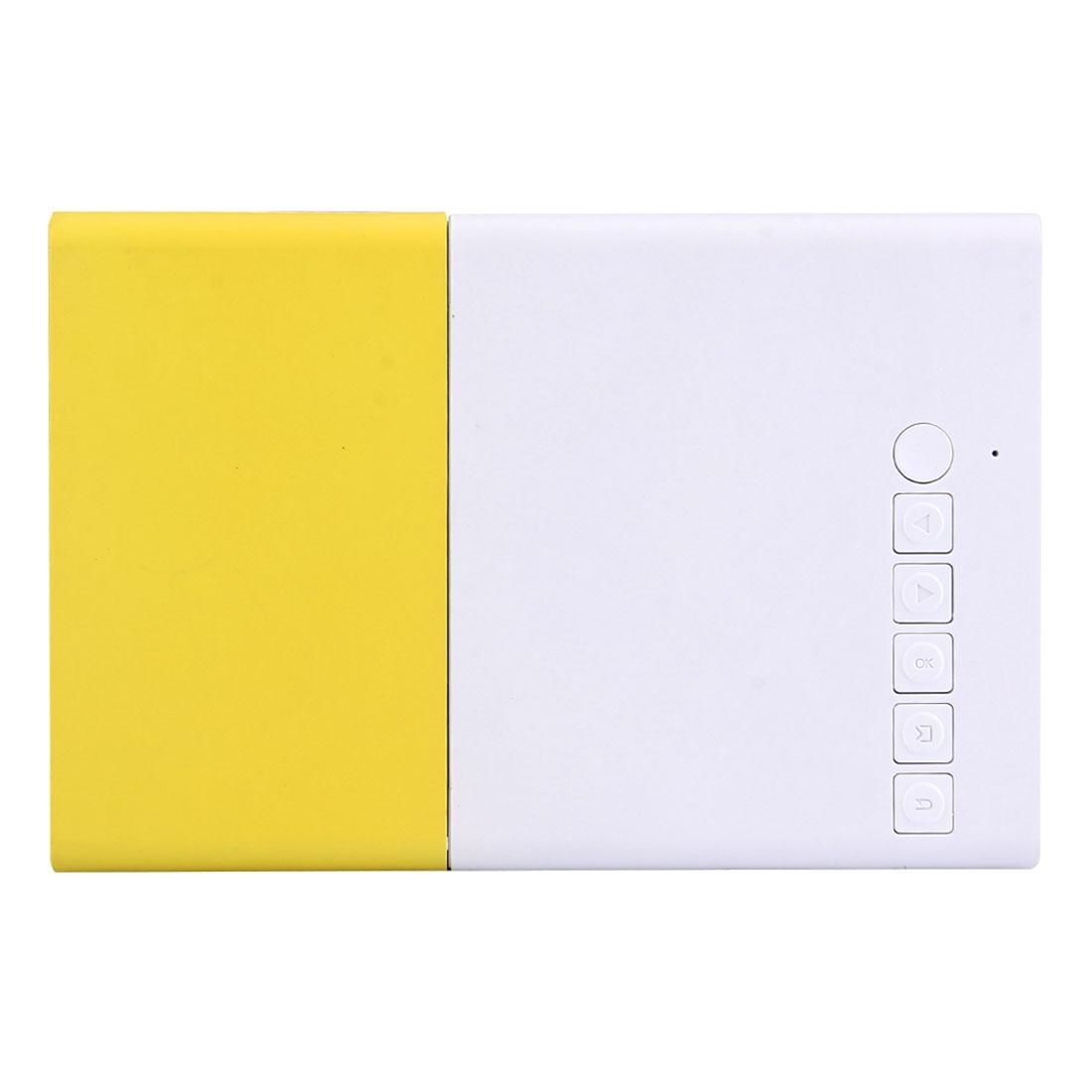 YG-300 0.8-2M 24-60 inches 400-600 Lumens LED Projector HD Home Theater with 3 in 1 Video Convert Cable & Remote Controller, Size: 12.6 x 8.6 x 4.6 cm, EU Plug