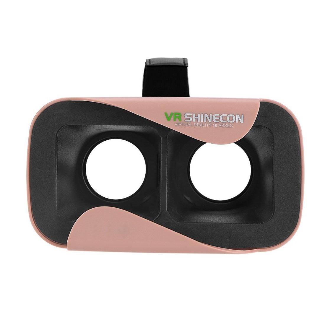 VR SHINECON 3 Xiaocang Virtual Reality 3D Video Glasses for iPhone 6 Plus / Galaxy S7 etc. 4.7 inch - 6.0 inch Android iOS Smartphone (Pink)