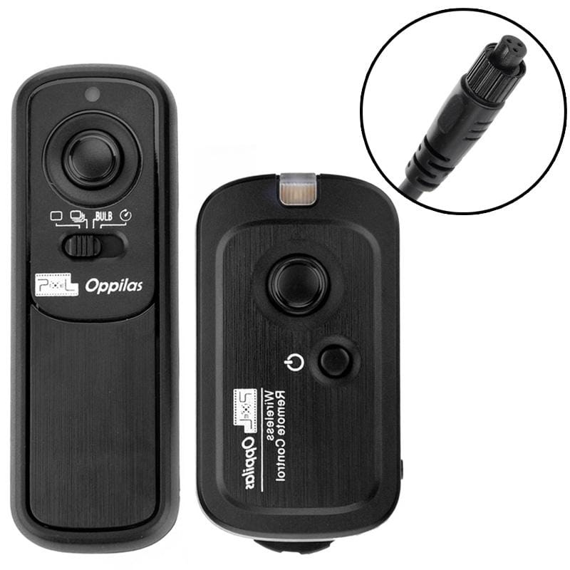 Pixel Oppilas 2.4GHz Wireless Shutter Remote Control for Olympus E1 / E3 / E5 / E10 / E20 (Black)