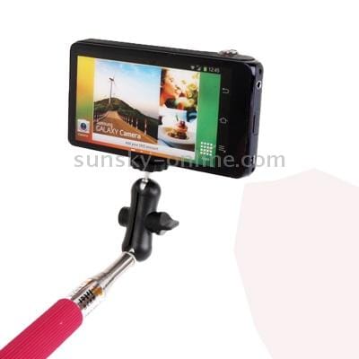 7 Sections Digital Camera Handheld Monopod Wand Rod (Magenta)