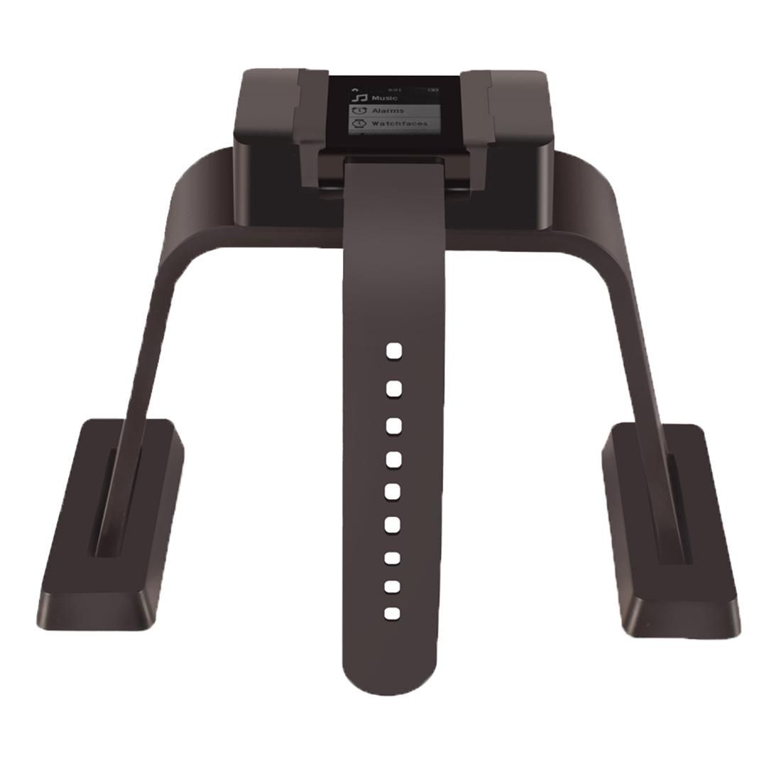 For Pebble 1 CE / RoHS / FCC Certificated Charger Charging Dock Base Cradle Holder with 1.2m Charging Cable (Black)