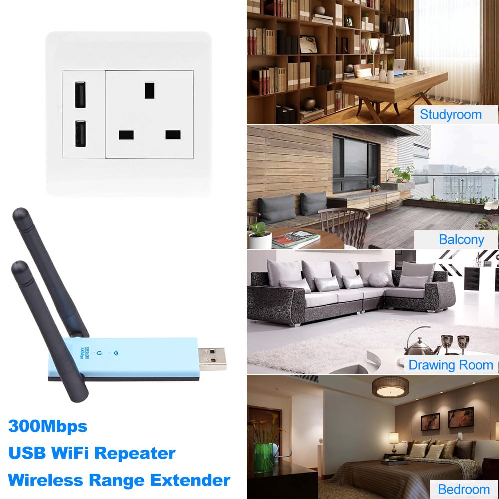 WD-R603U 300Mbps Wireless Range Extender USB WiFi Repeater