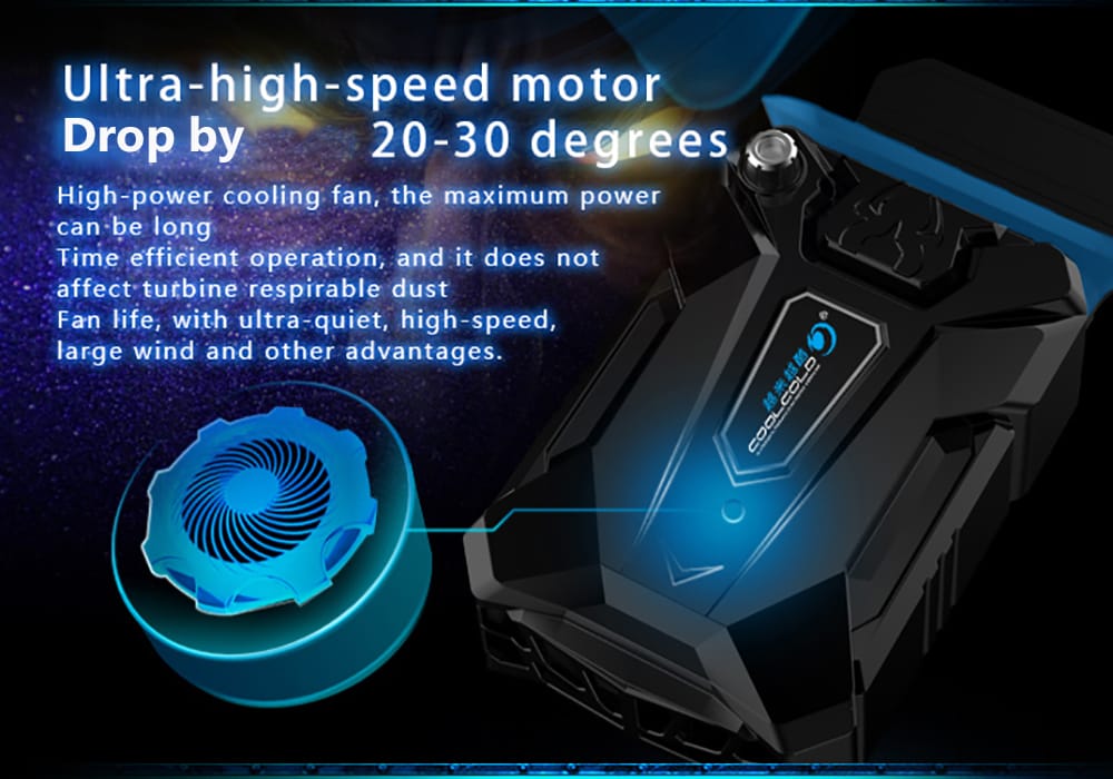 COOLCOLD K27 Portable Notebook Laptop Cooler USB Air