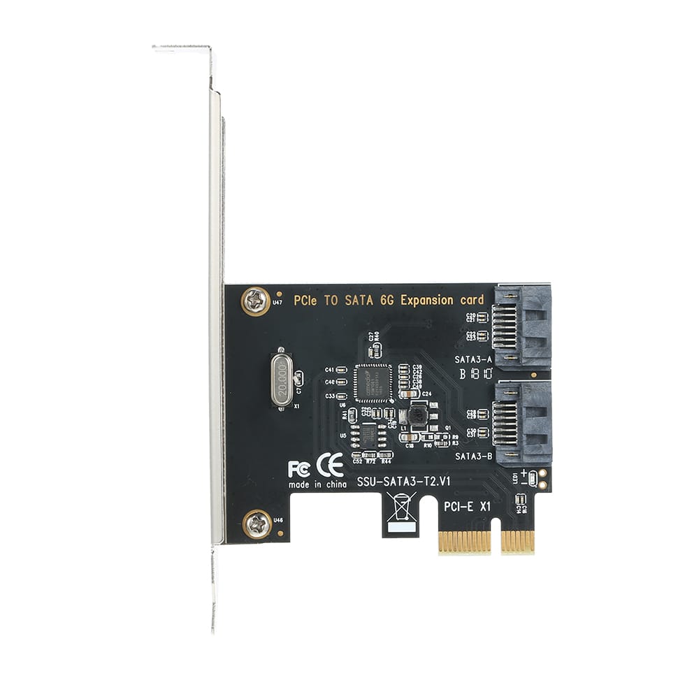 PCI-e to Dual SATA 3.0 Expansion Card Converter 2 Port SATA