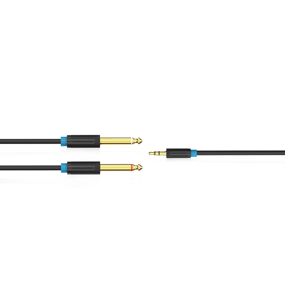 VENTION 3.5mm to Dual 6.5mm Audio Cable 3.5mm Male AUX to - 2m