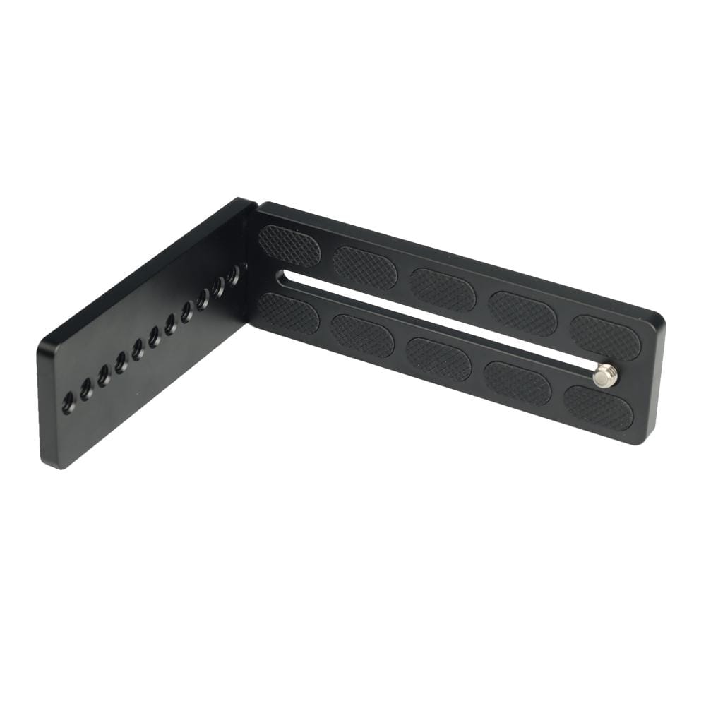 125A Universal 1/4 inch Vertical Shoot Quick Release L Plate Bracket Base Holder (Black)