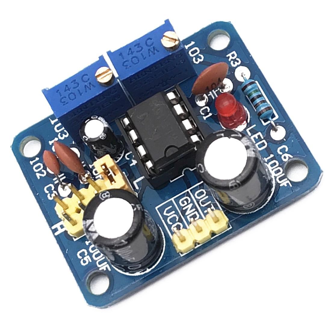 NE555 Pulse Module Board Frequency Duty Cycle Adjustable Square Wave Rectangular Wave Signal Generator