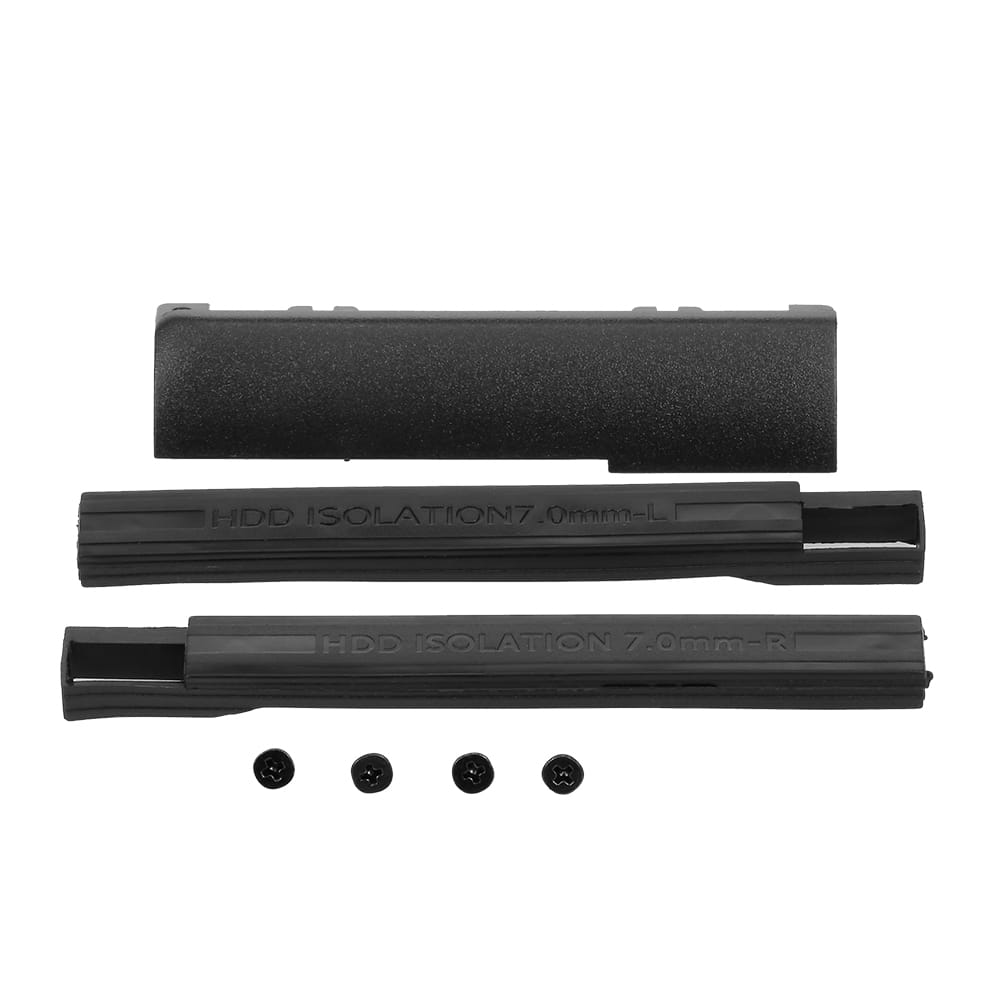 1pc New Hard Drive Caddy Cover + 7mm HDD Isolation Rubber