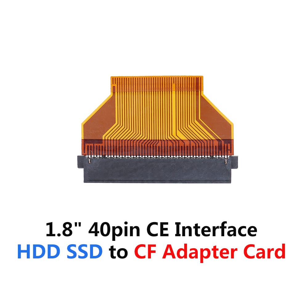 1.8" 40pin ZIF CE Interface HDD SSD to CF Hard Disk Adapter
