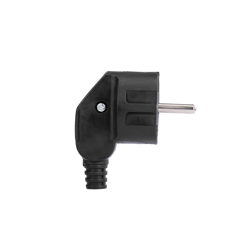 16A EU Removable Plug Round Pin German Standard Bent Plug