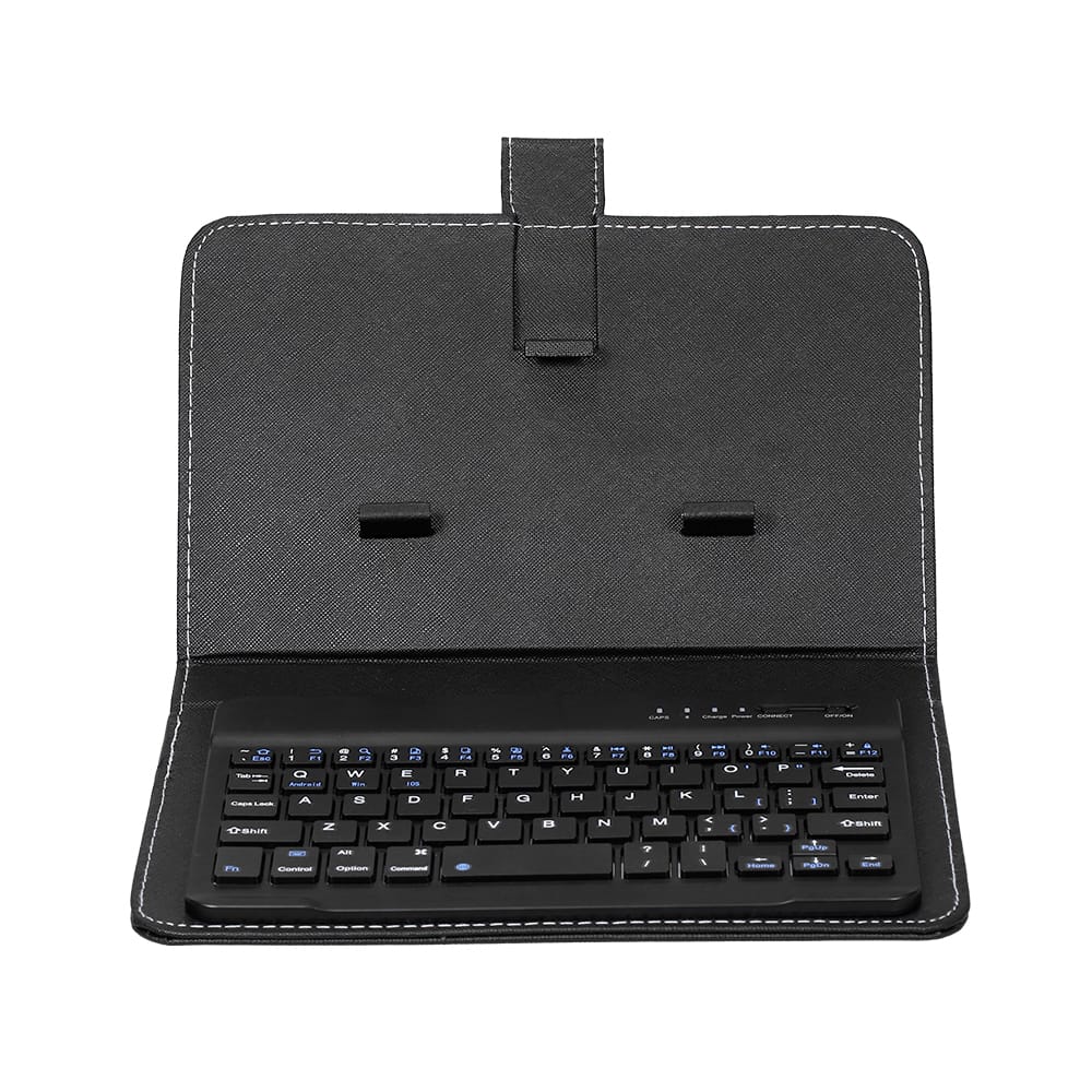 Portable PU Leather BT Wireless Keyboard with Protective