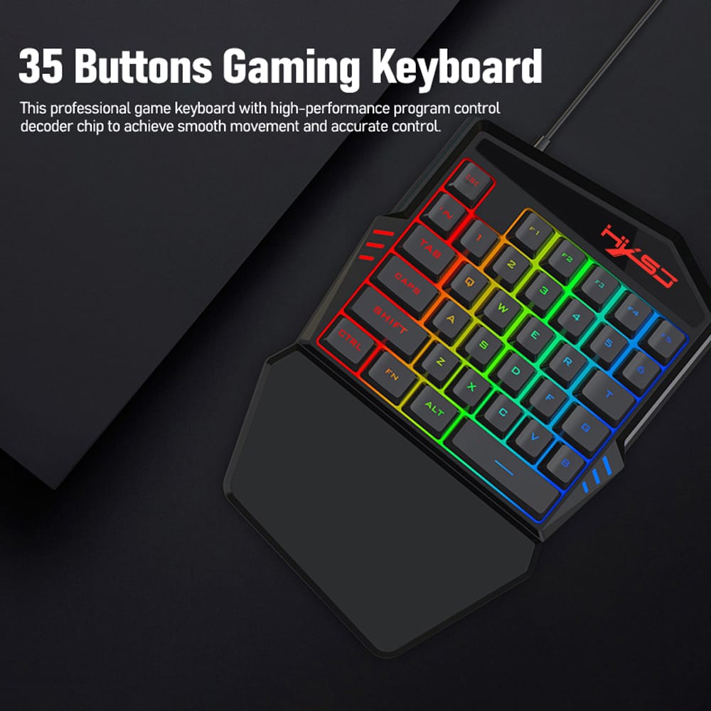 35 Buttons Gaming Keyboard Mechanical Keyboard and Mouse Kit