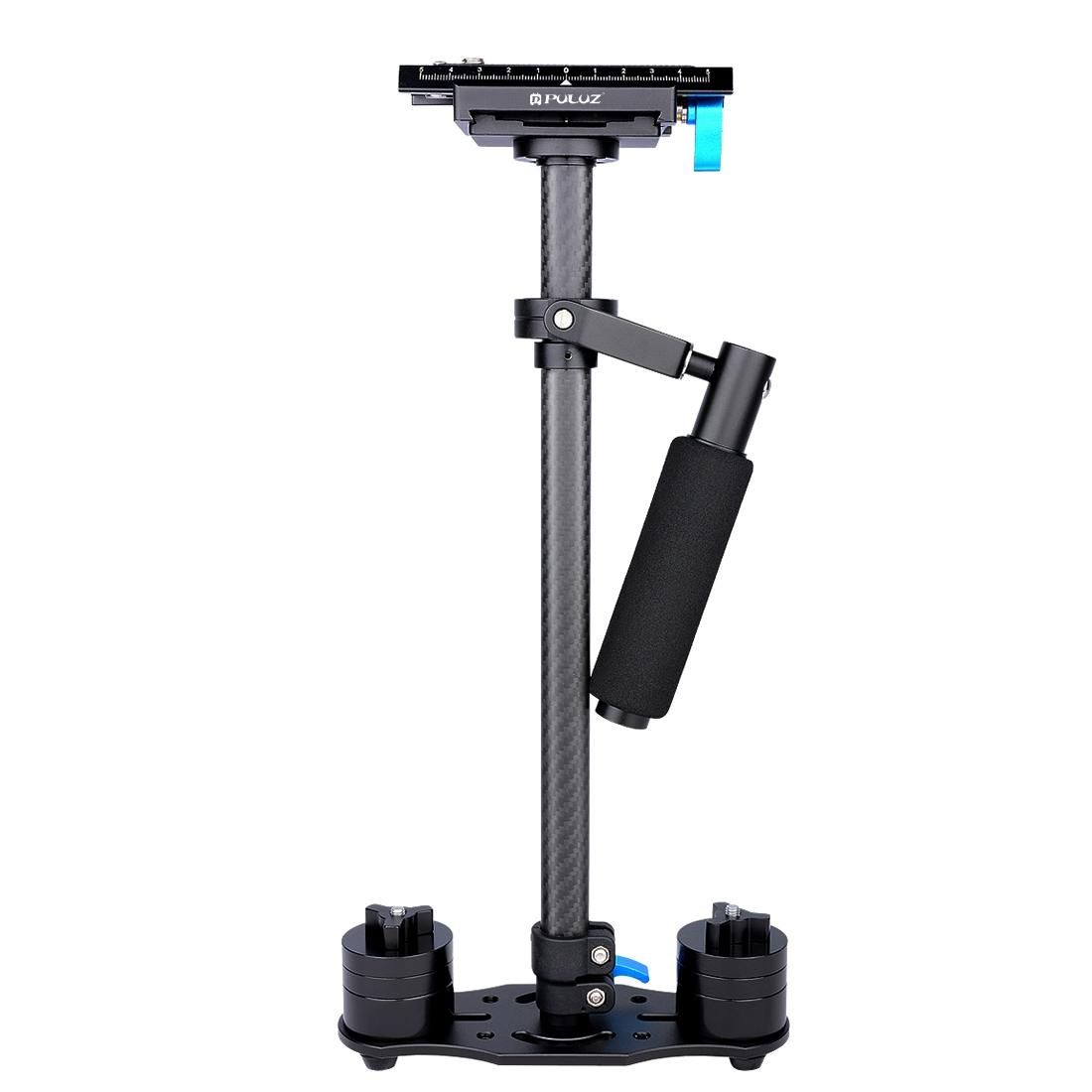 PULUZ 38.5-61cm Carbon Fiber Handheld Stabilizer for DSLR & DV Digital Video & Cameras, Capacity Range 0.5-3kg (Red)