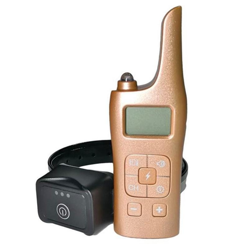 885-3 Rechargeable Training Dogs Stop Barkin Remote Control with 3 Collar Receivers, Support Electric Shock & Vibration & Light & Sound Mode, EU Plug (Style1)