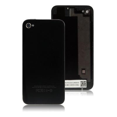 Yellow Glass Back Cover for iPhone 4S (Black)