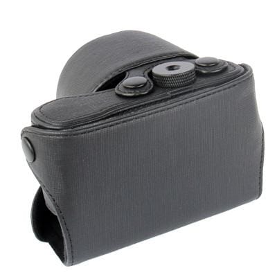 Digital Leather Camera Case Bag with Strap for Sony NEX-3N (Black)