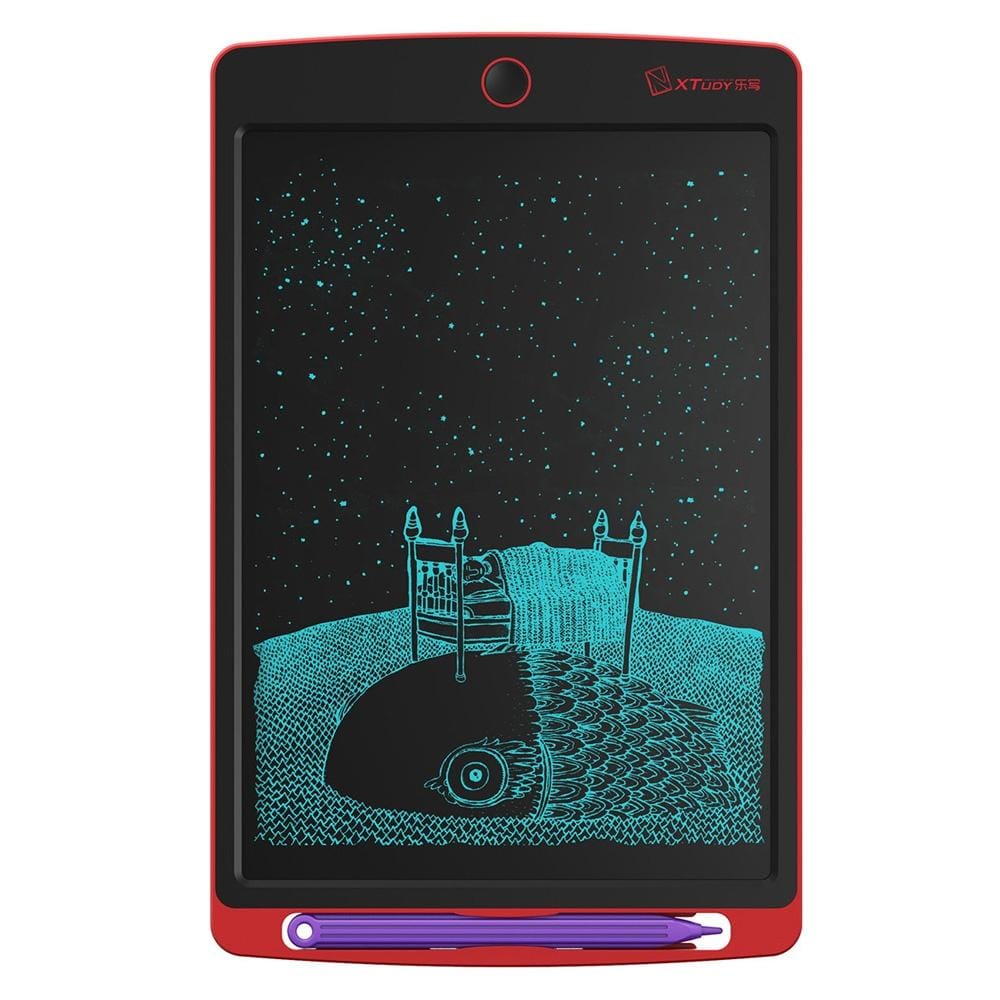 WP9308 8.5 inch LCD Writing Tablet High Brightness Handwriting Drawing Sketching Graffiti Scribble Doodle Board for Home Office Writing Drawing (Red)