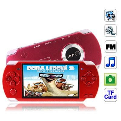 4.3 inch TFT Screen 4GB MP5 player, Support Double 3.5 mm Earphone, Camera, FM Radio, E-Book, Games, TV Out, TF Card Slot (Red)