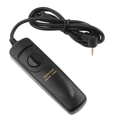 RS-60E3 Remote Switch Shutter Release Cord for CANON 1000D/450D/400D/350D/300D/PENTAX K20D/K200D/K10D/K100D, SAMSUNG GX-20/GX-10 (Black)