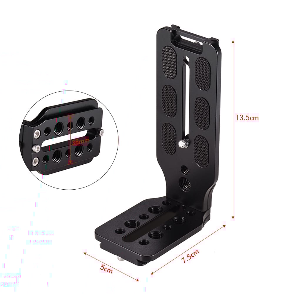 L Shape QR Quick Release Plate Vertical Shooting Bracket