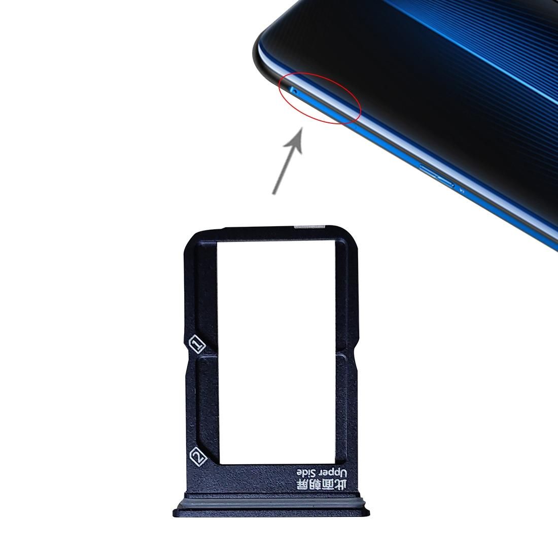 SIM Card Tray + SIM Card Tray for Vivo iQOO (Blue)
