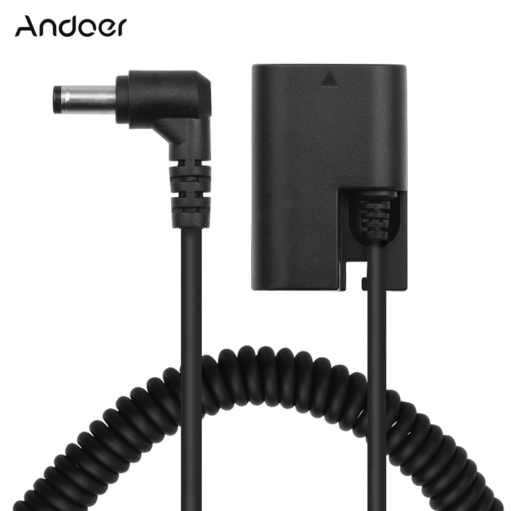 Andoer LP-E6 Dummy Battery Pack DC Coupler Connector Spring - For Canon LP-E6