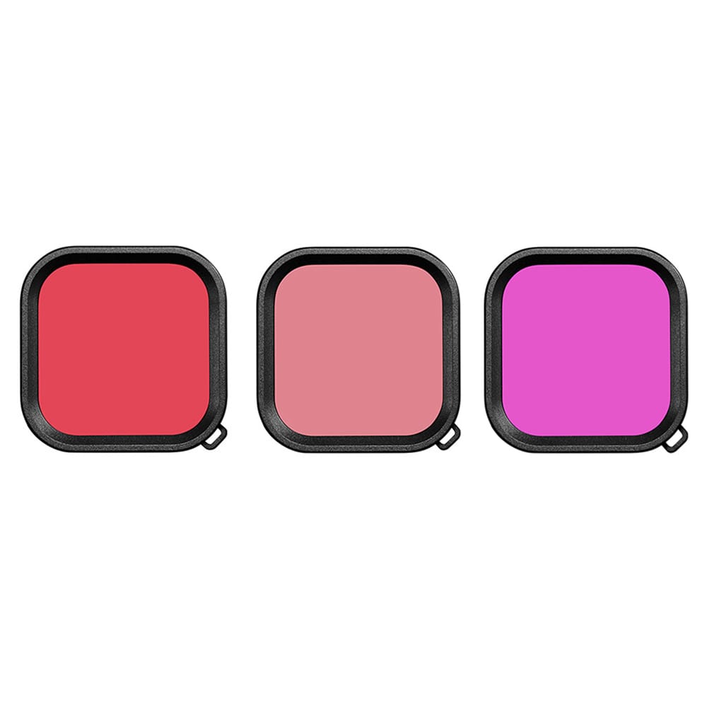 3pcs Underwater Filter Lenses Kit Compatible with GoPro Hero - 3pcs
